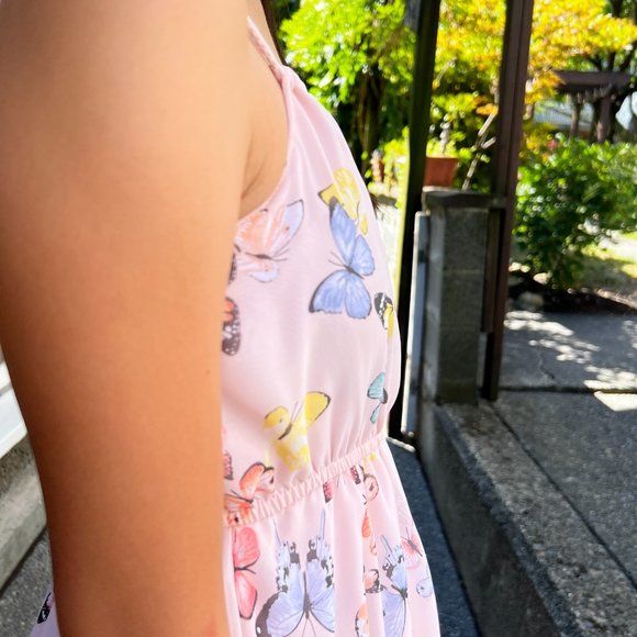 Butterfly Chiffon Dress | H&M | Girls Size 9/10 - Picture 7 of 13